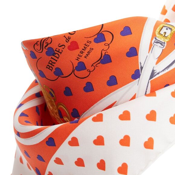 Hermes Bride De Gala Heart Barrcco Small Scarf - Picture 2 of 6